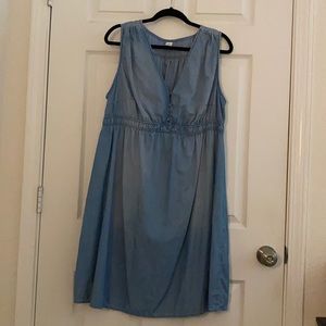 H&M empire waist chambray dress XL NWOT